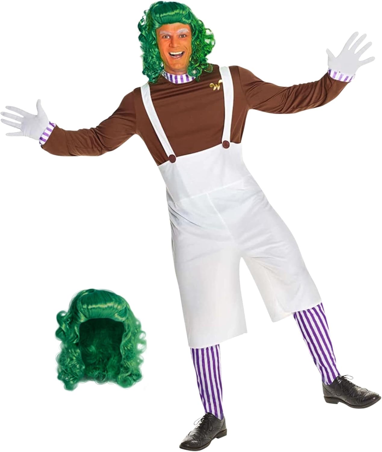 Morph Factory Worker Costume for Men, Chocolate Factory Theme