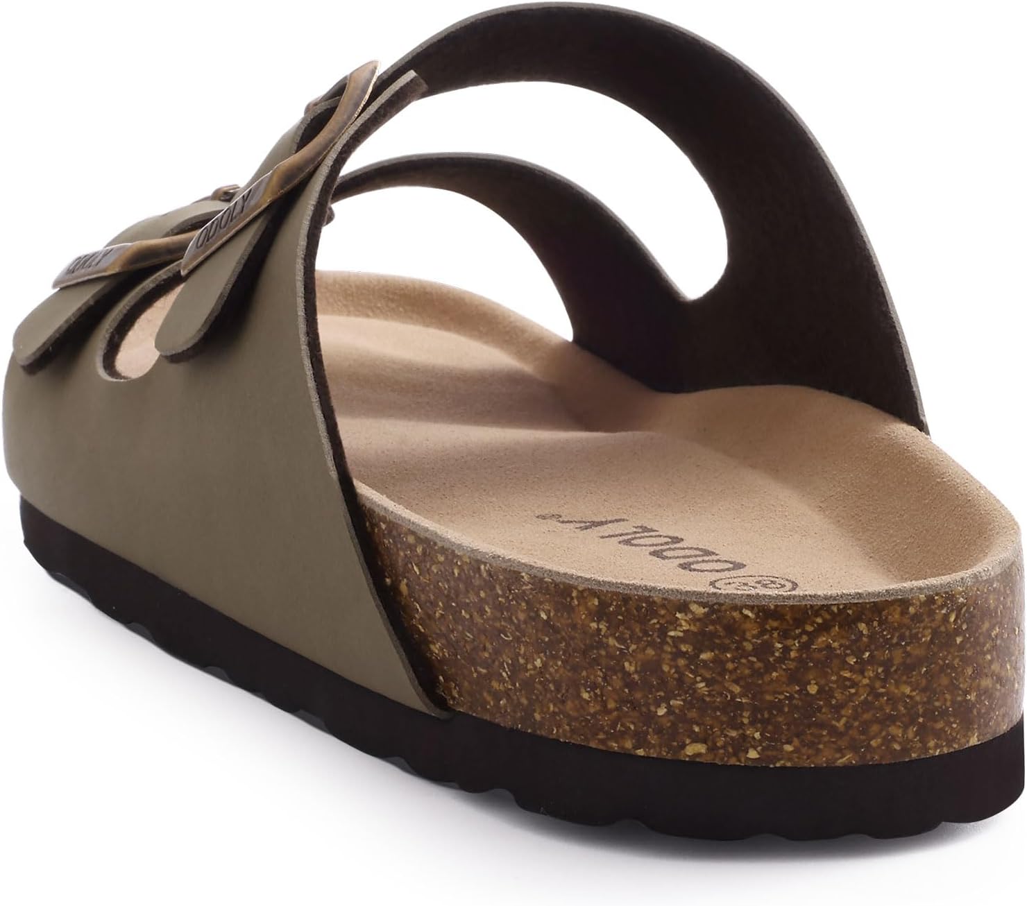 Unisex Cork Footbed Slide Sandal, Arch Support Summer Outdoor Sandals with Adjustable Buckle for Women and Men - Image 4