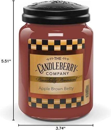 Miniatura 3 de Candleberry Candles - Vela Betty marrón manzana Las mejores velas del mercado Vertidas a mano en los Estados Unidos Altamente perfumadas