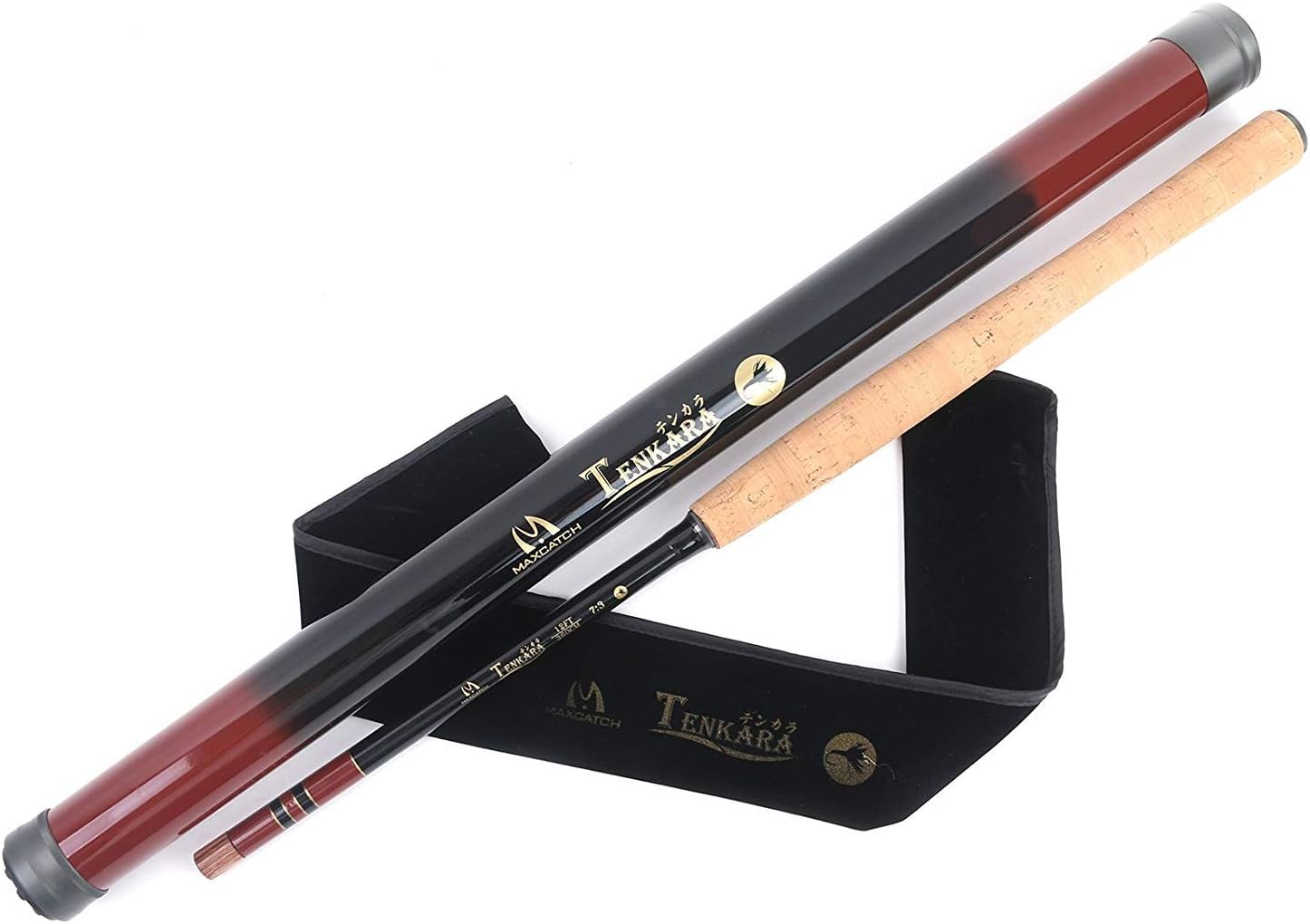 MAXIMUMCATCHTenkara Rod Telescoping Carbon Fly Fishing Pole with Storage Tube: 10ft/11ft/12ft/13ft