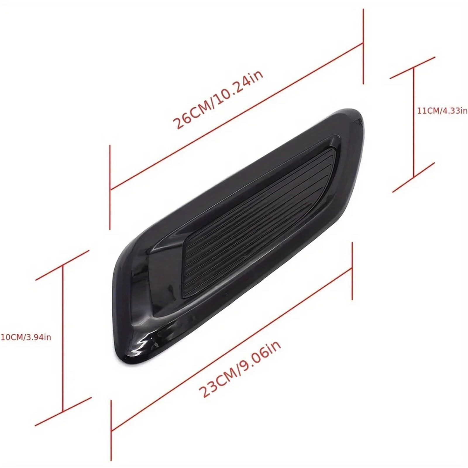 Maska silnika samochodu Fałszywy wylot powietrza Kratka wlotu powietrza | 1 para uniwersalnych ozdobnych otworów wentylacyjnych(Carbon fiber black)