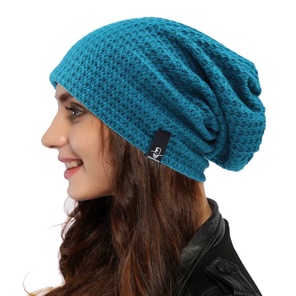 Ruphedy Women Slouchy Beanie Hat Knit Long Baggy Slouch Skull Cap for Winter