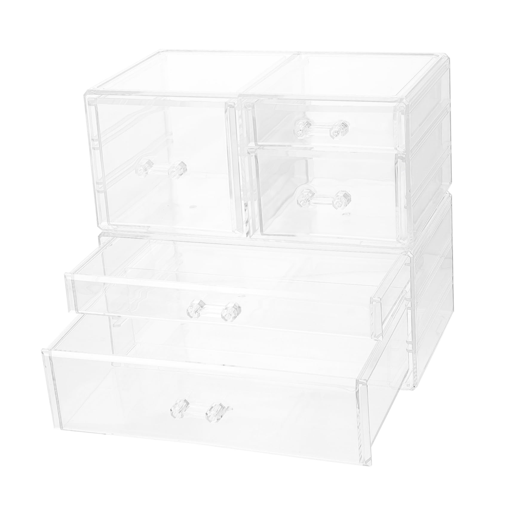 Boîte à Cosmétiques Tiroir Transparent Coffret Rangement Maquillage Boîte à Bijoux De Table Organisateur Pour Vernis à Lèvres