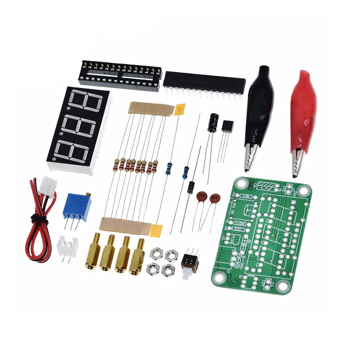 HiLetgo VOT-8 Voltmeter Kit Voltage Meter Electronic Production Suite DIY Kit for Student Electronic Exercise