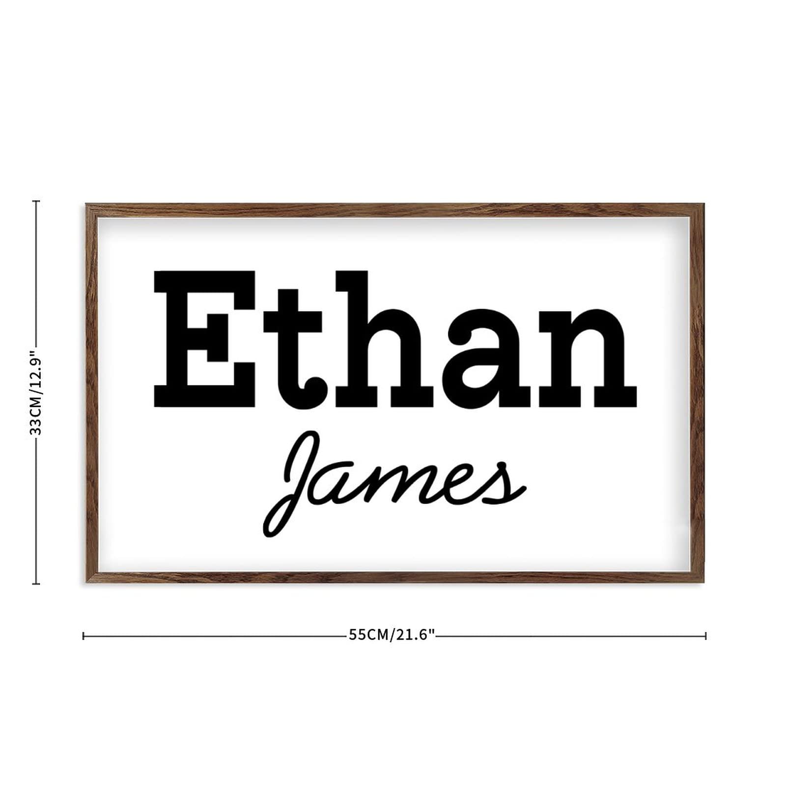 by Unbranded Placas de madera motivacionales con nombre de guardería personalizado, marco de madera, 12 x 22 pulgadas, letreros de madera pintados retro para decoración del hogar de pared