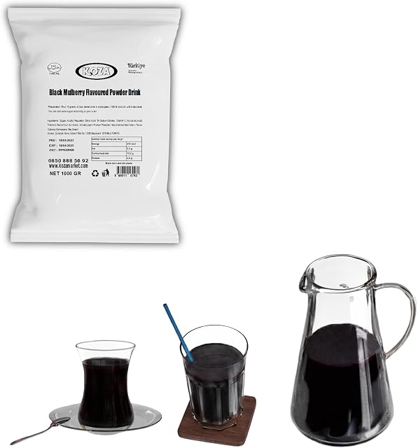 KOZA Instant proszek do napojów w woreczku 1000 g, proszek do gorących lub zimnych napojów, turecka herbata, herbata mrożona, herbata ok, herbata owocowa, Cay, herbata w proszku, Oralet (morwa)