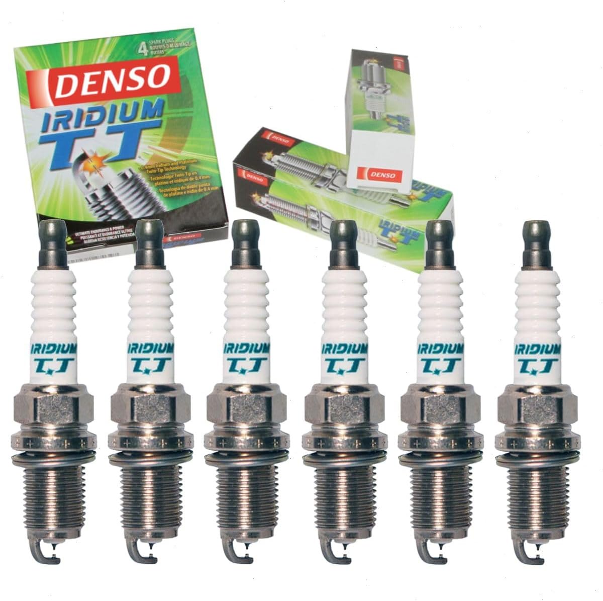 6 pc DENSO Iridium TT Spark Plugs compatible with Honda Odyssey 3.5L V6 1999-2010