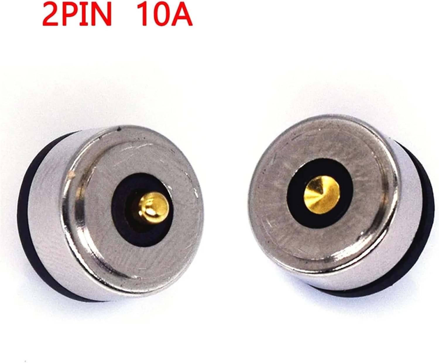 10mm Round 10A Magnet Suction Spring pogo pin Connector, Male Female Probe DC Power Charging Magnetic Connector