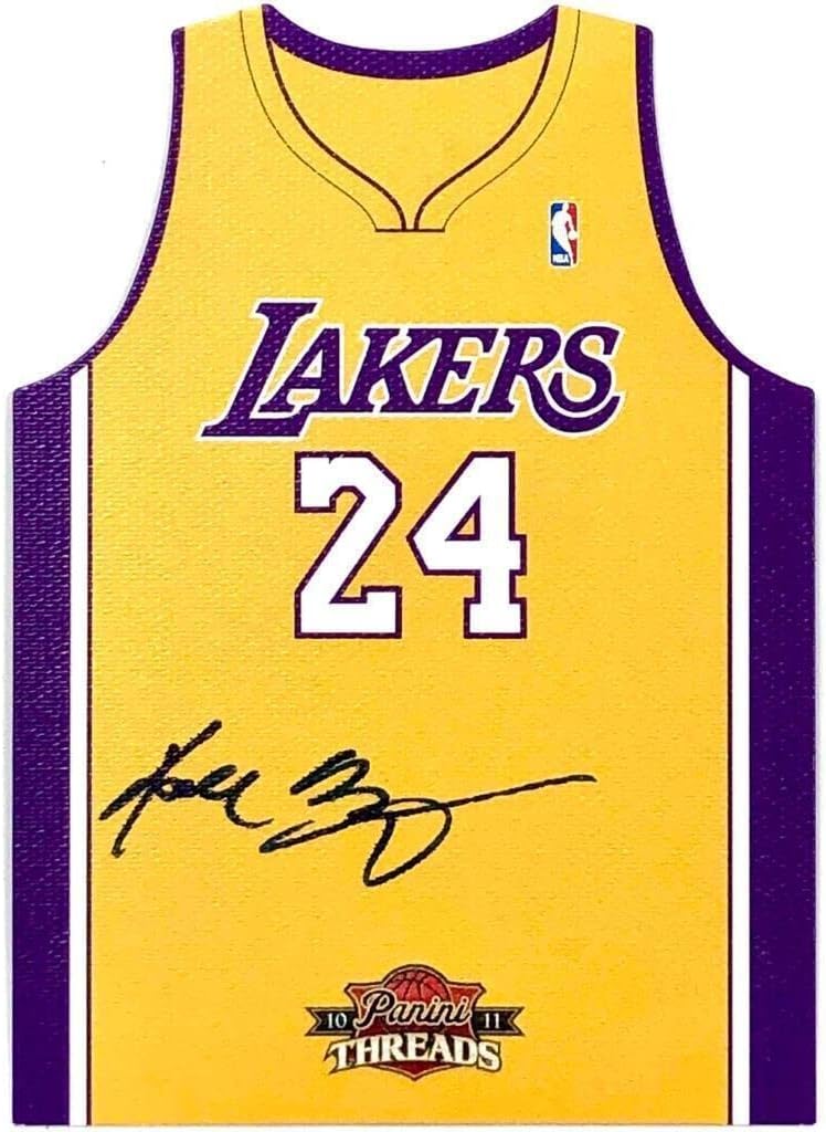 201011 Panini Threads Kobe Bryant diecut Jersey autograph OnCard