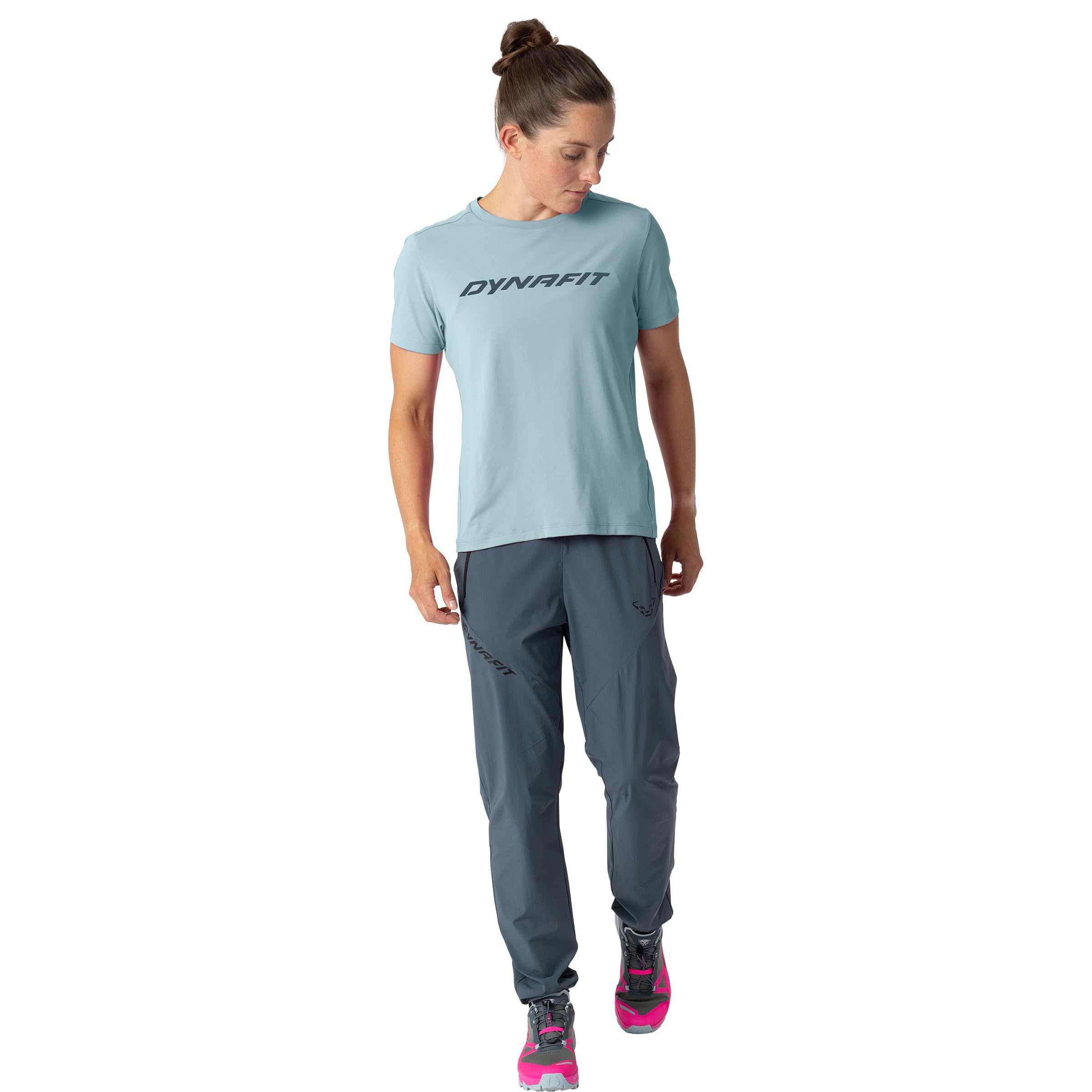 DYNAFIT Donna Traverse Maglietta, Cloud Blue, M