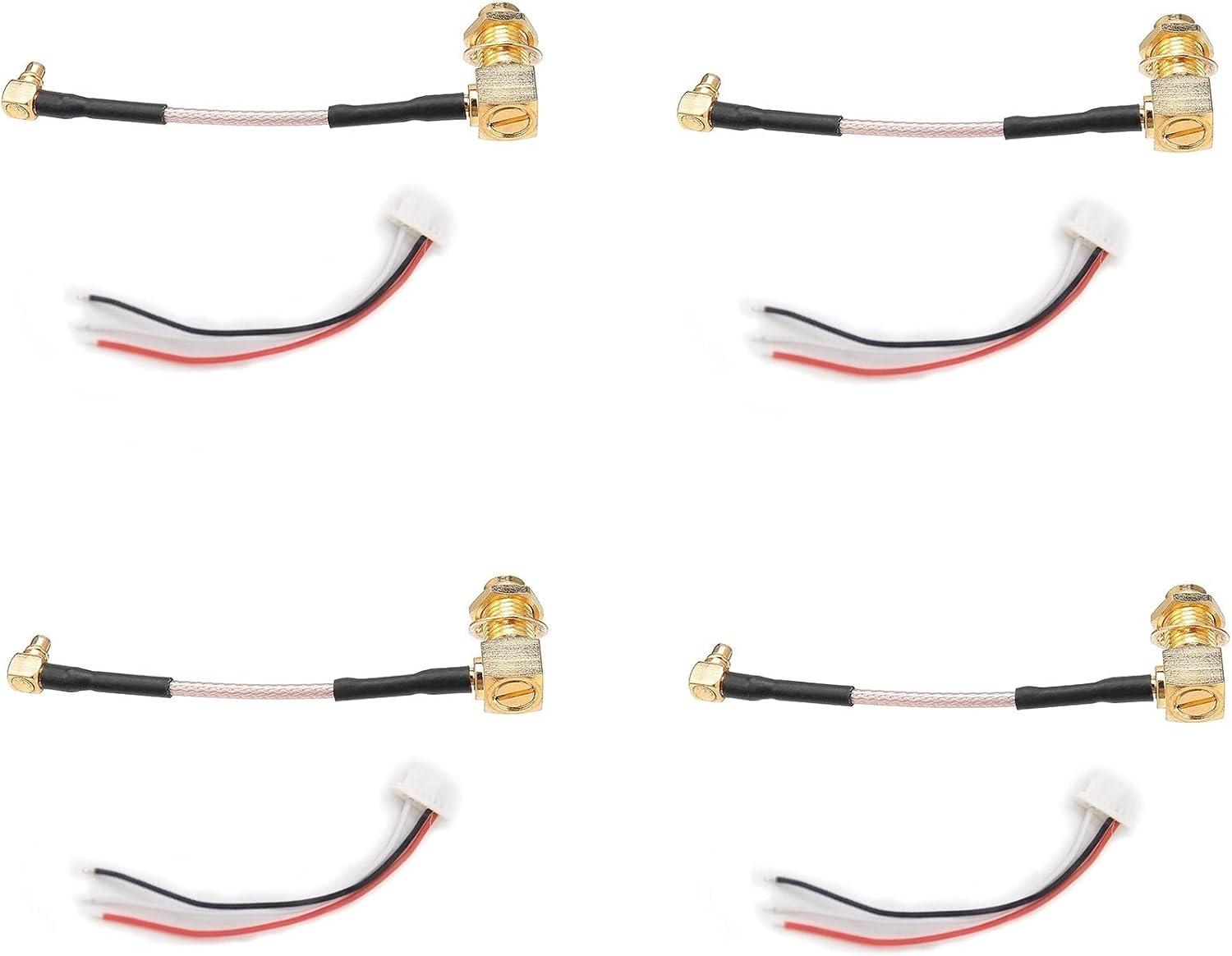 DIY RC Drone Spare Part VTX Antenna Extension Cable Feeder L to MMCX ( Color 4pcs