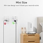 EIGHTREE Smart Plug, Mini Wi-Fi Plug That Works with Alexa & Google Home, Compatible with SmartThings, Smart Socket with Remote Control & Timer Function, 2.4Ghz Wi-Fi Only, No Hub Required