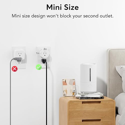 Miniatura 7 de EIGHTREE Enchufe inteligente, toma WiFi para el hogar inteligente funciona con Alexa y Google Home, enchufe inteligente con control remoto y función