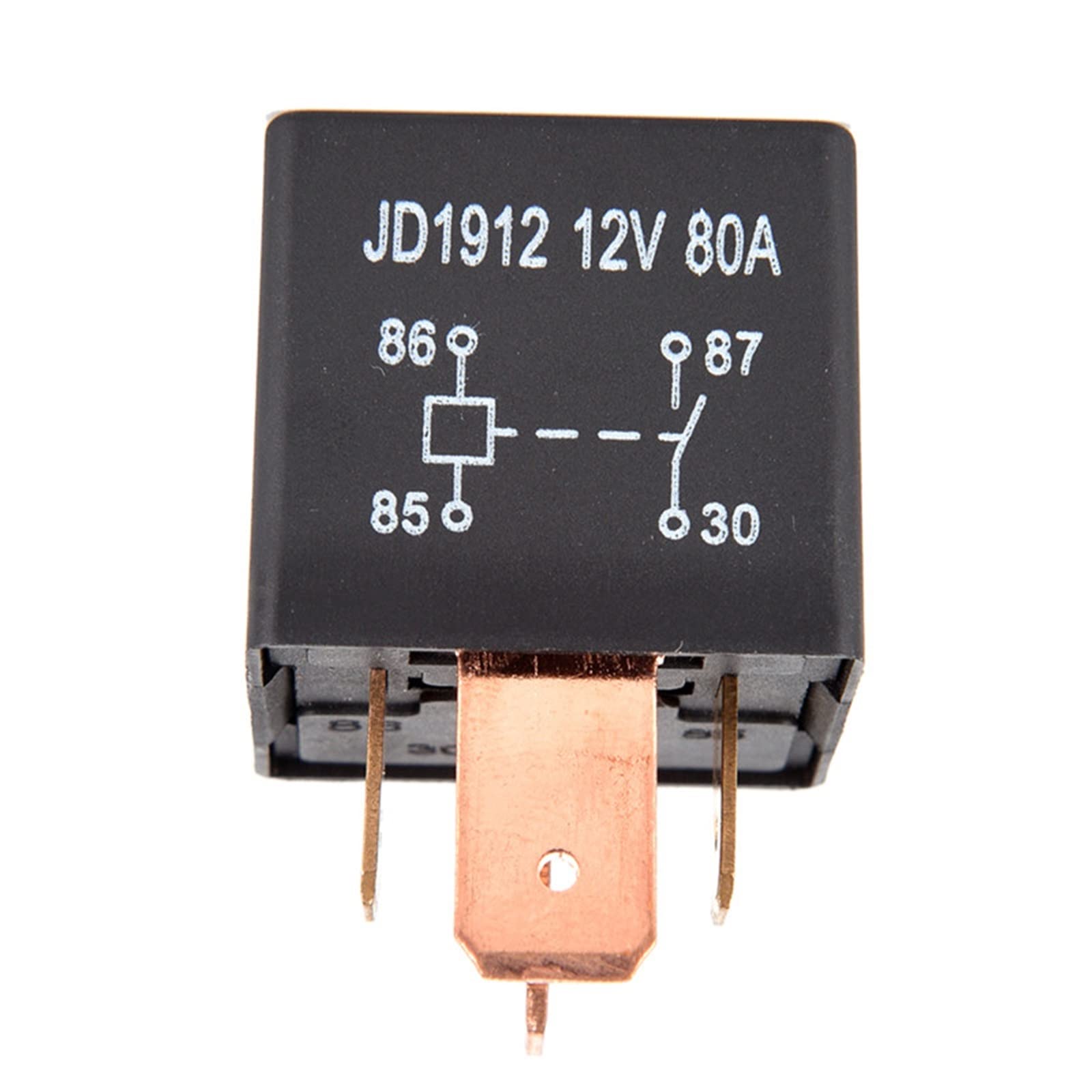 Relé Resistente al Agua de 4 Pines CC 24 V 12 V 80 A JD1912 Relé automotriz Conveniente for automóvil