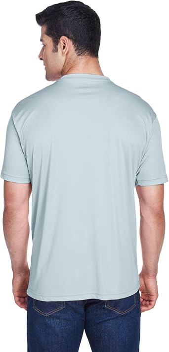 UltraClub Men's Cool & Dry Sport Performance Interlock T-Shirt L GREY