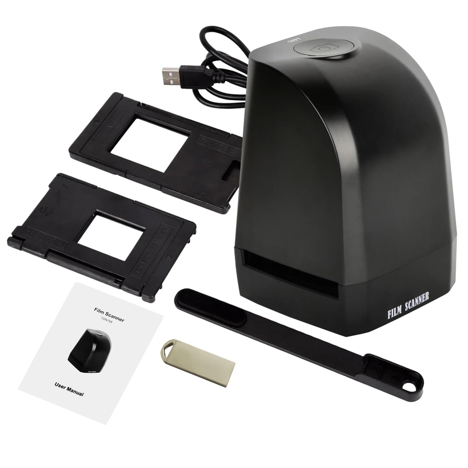 135 Film Slide Scanner Converter Portable Negative Film Scanner 8 Megapixel CMOS Convert 35mm/135mm Slides to Digital JPEG Photo