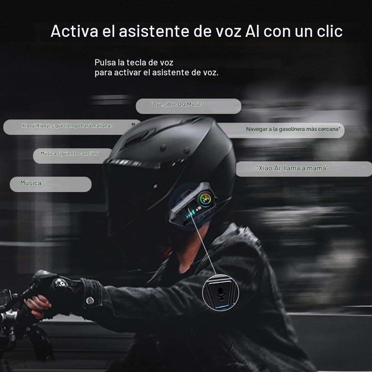 Auricular Intercomunicador para Moto Klack Y10 – Comunicación Bluetooth 5.3, Resistencia IPX6 y Sonido Hi-Fi (2 Unidades)