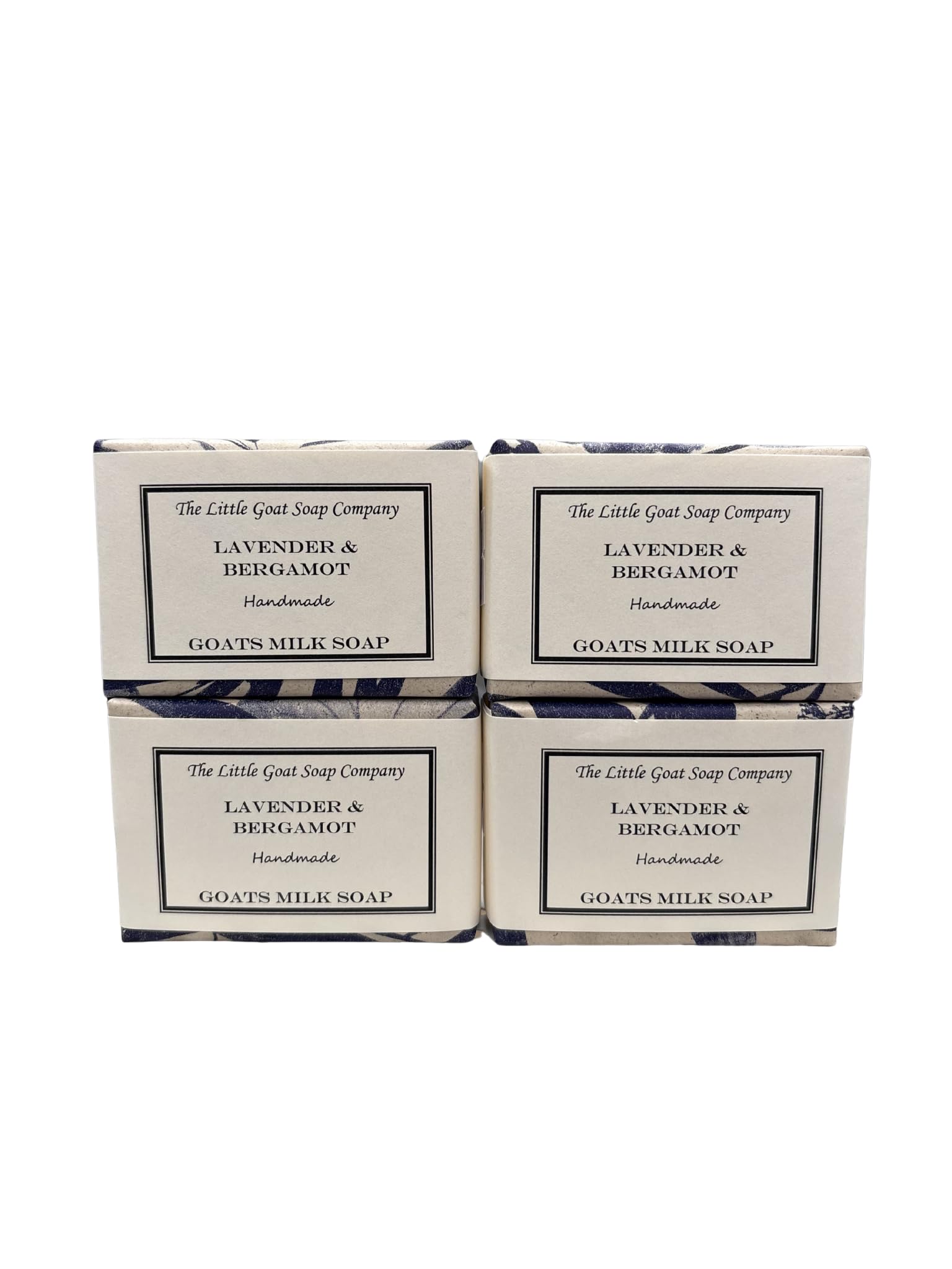 4 x Lavender & Bergamot Goats Milk Soap. 100g. Eczema, Psoriasis, Dermatitis. Rosacea, Dry Skin