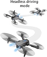 Vista 6 de Foldable Drone with 1080p HD FPV Dual Camera Wifi Mini Drone Quadcopters RC Drones with Remote Control, Headless Mode, Altitude Hold, Toys Gift