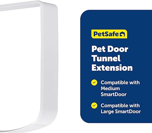 Miniatura 5 de PetSafe SmartDoor - Extensión de túnel para puerta de mascotas conectada  Extensor de profundidad de plástico de 2 pulgadas de larga duración