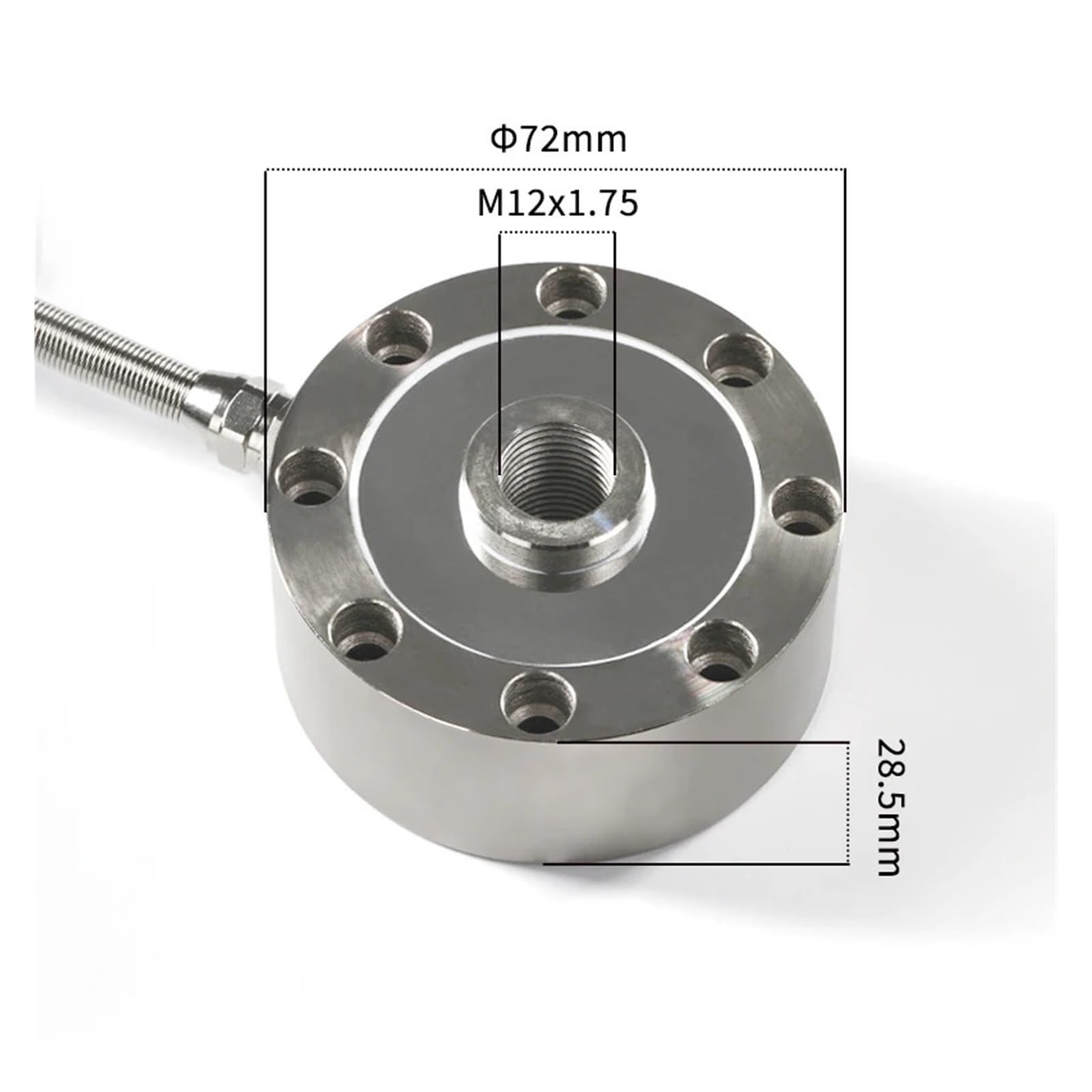 Speichentyp-Wägezelle, Spannungs- und Druckkraft-Gewichtssensor for Waage, passt HX711-50/100/200/300/500 kg/1 t/2 t an Hohe Empfindlichkeit(200KG)
