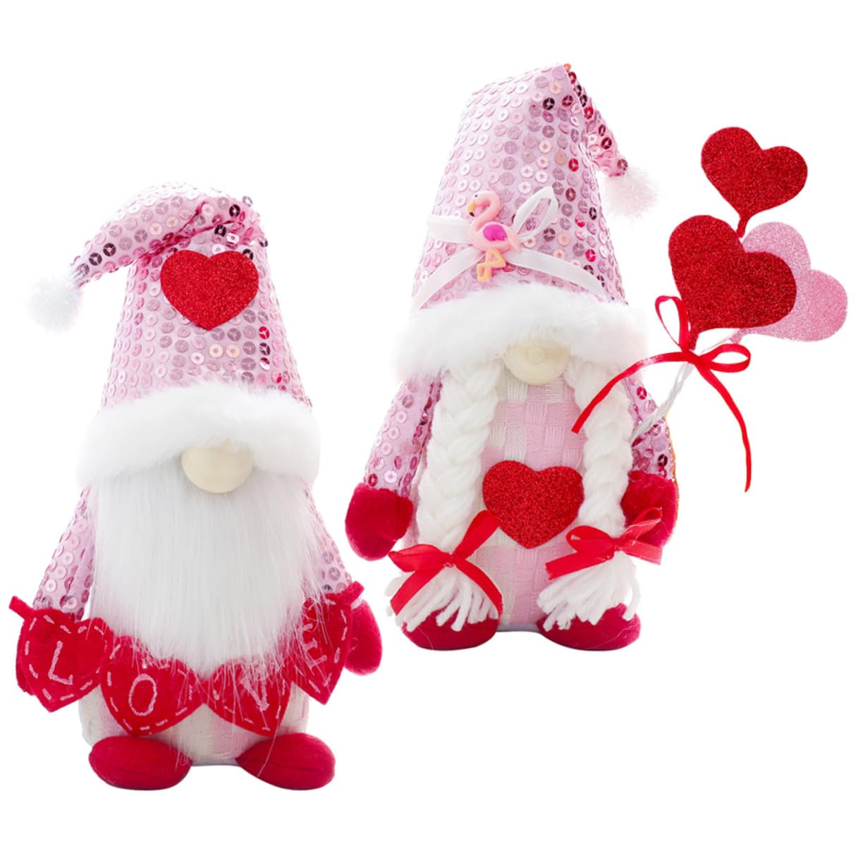 TOYANDONA 2 Pezzi Decorazione Natalizia di Bambole Nane Ornamenti Resistenti All’usura Accessori per Festa Articoli per Casa