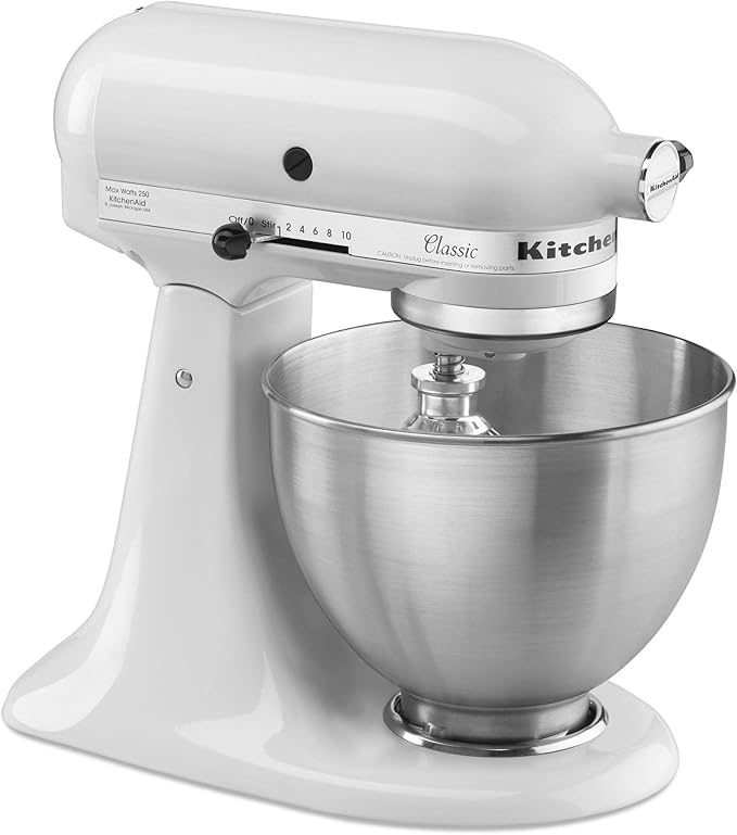 kitchenaid mixer 4.5 quart silver