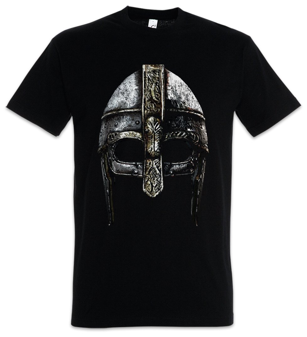 Urban Backwoods Viking Helmet Men T-Shirt Black Size XL