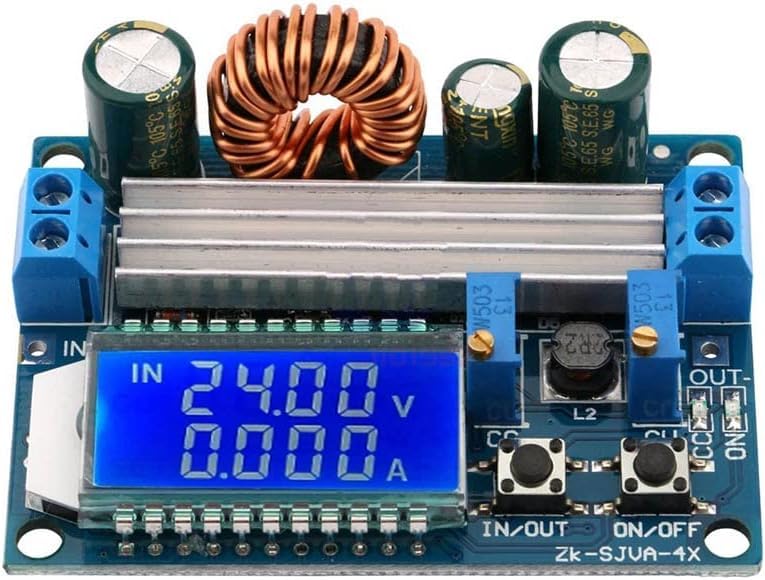 IDUINO DC-DC Buck Boost Converter Module 5.5-30V to 0.5-30V 4A 35W Adjustable Step Up Down Voltage Regulator LCD Digital Voltmeter Ammeter Adjustable Boost Drop Display Power Supply Module-image-12