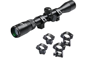 Rifle Scope with 20mm and 11mm Ring Mounts