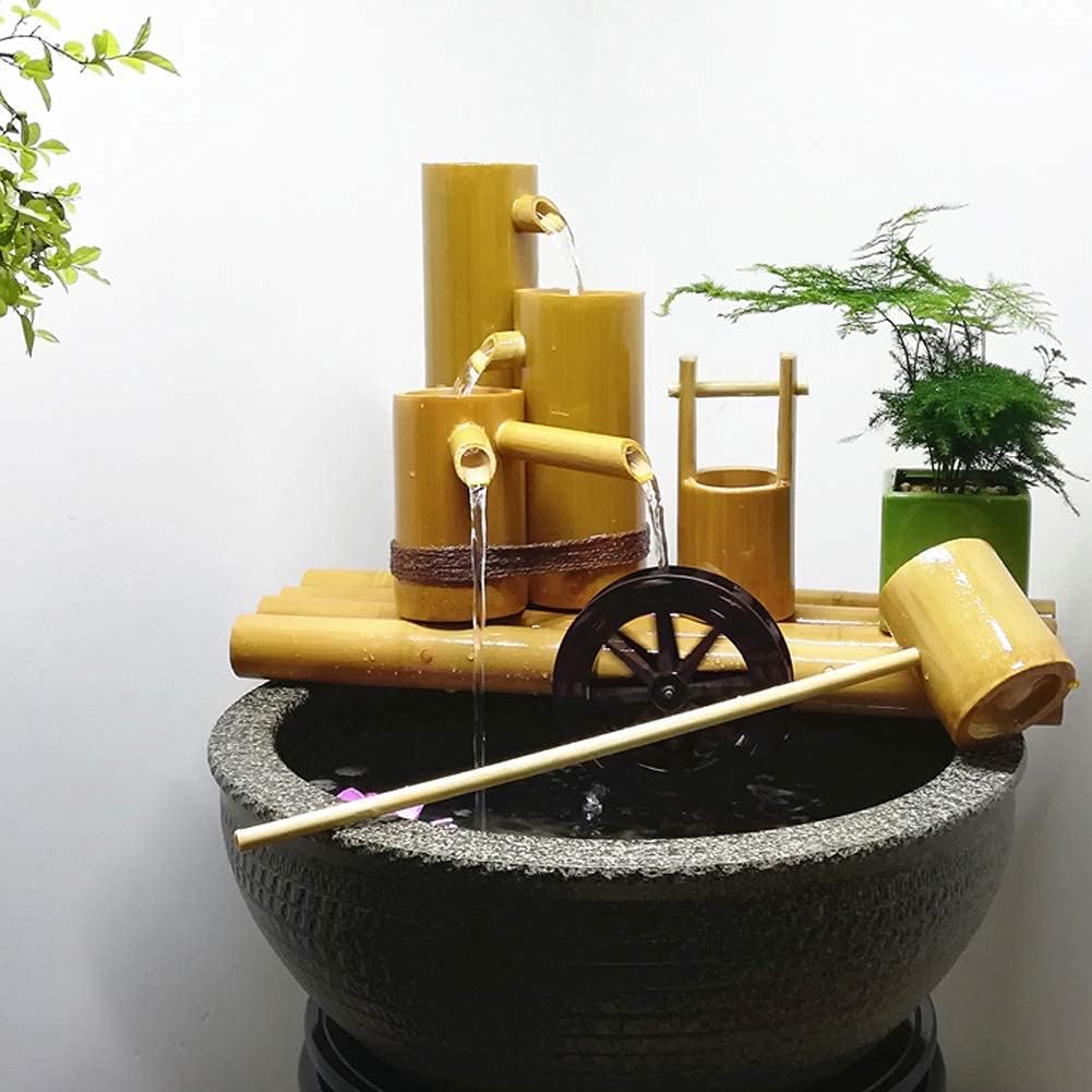 Japanese Garden Decoration,Bamboo Water Fountain Statue,Fish Tank Filter,Outdoor Garden Decorative Sculpture,Home Decor Ornaments Crafts,Bamboo Watera 50Cm Decoration,A 80Cm,A-40cm