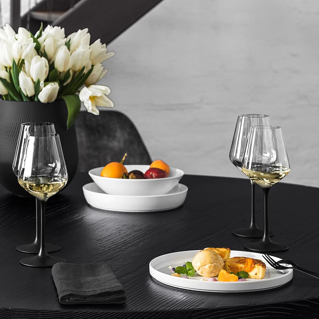 Villeroy & Boch - Manufacture Bicchiere Da Vino Bianco Set di 4 Trasparente, Bicchieri Design, Calice Vino Bianco, Cristallo