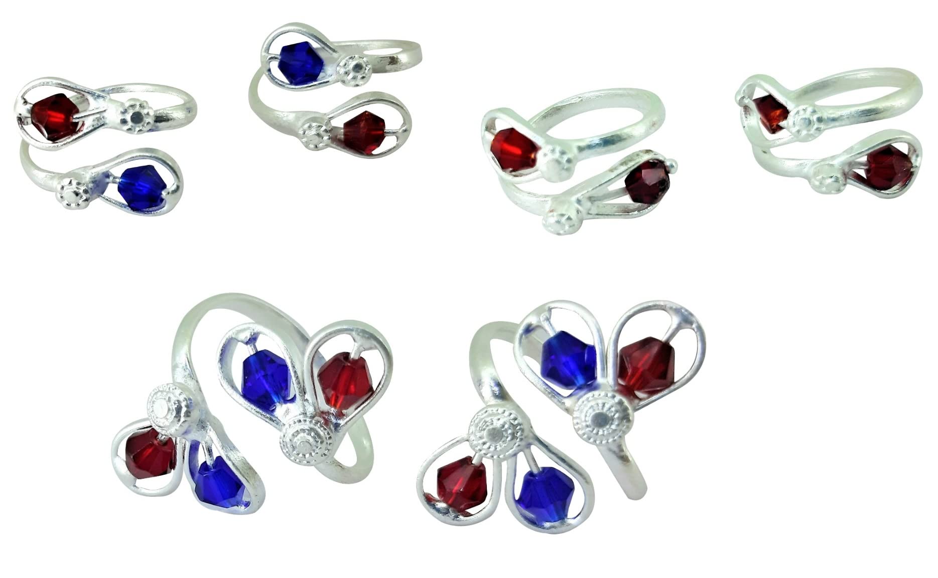 kamada creations Kamada's Adorned elegant Designed Toe Ring pair Combination-picture-28