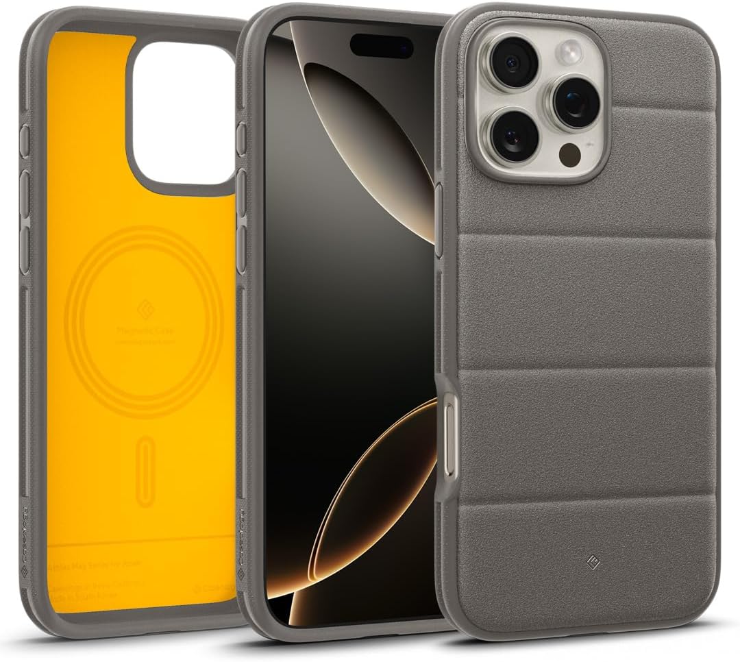Caseology Capella Mag Kickstand - Cover compatibile con iPhone 15 Pro Max [protezione di qualità militare] [supporto integrato] con potente magnete per iPhone 15 Pro Max, colore: rosso trasparente