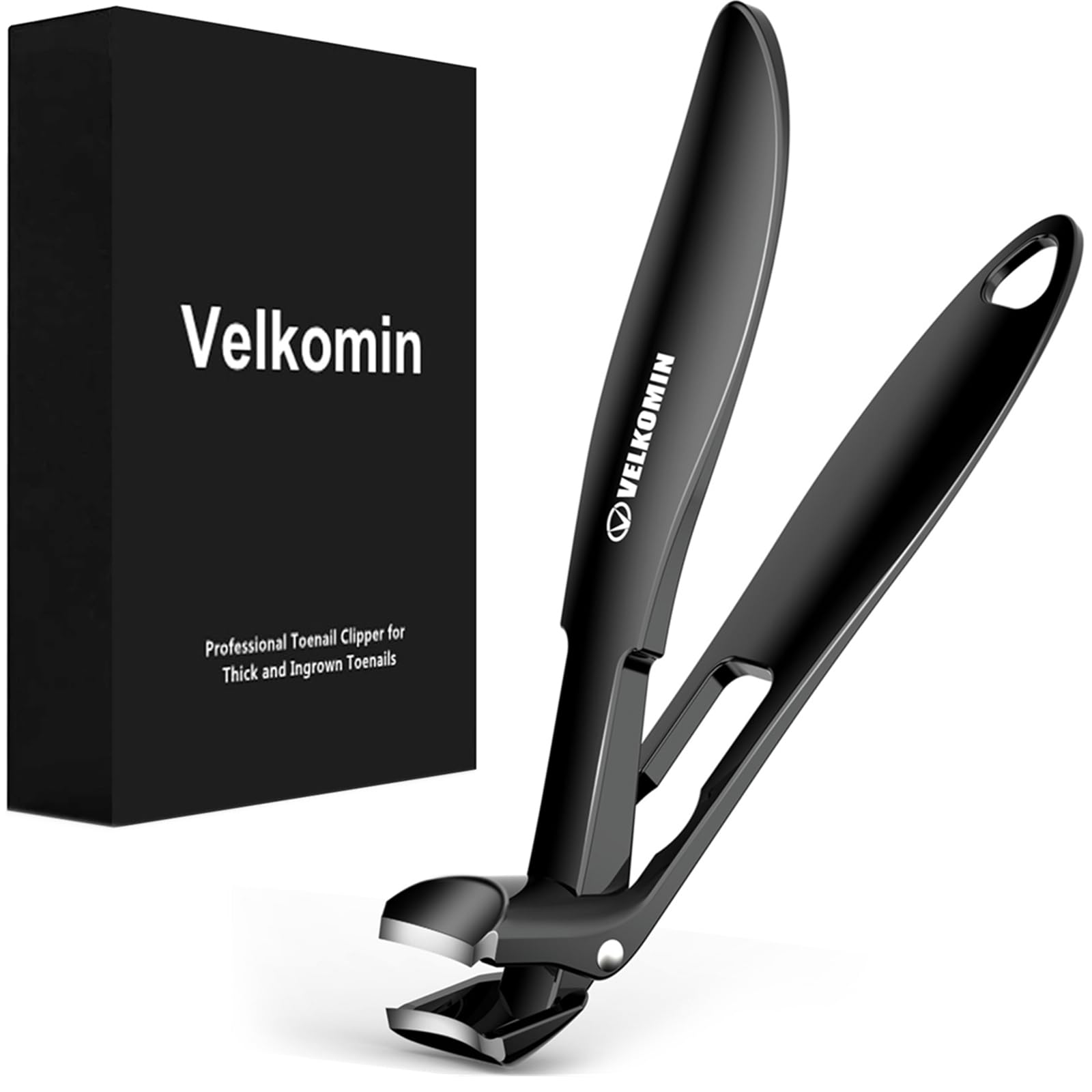 Toenail Clippers for Seniors Thick Nails - Angled Head, Ultra-Sharp & Durable Large Fingernail Toe Nail Clippers Cutters Trimmers for Men Women, 18-Month Replacement Warranty!