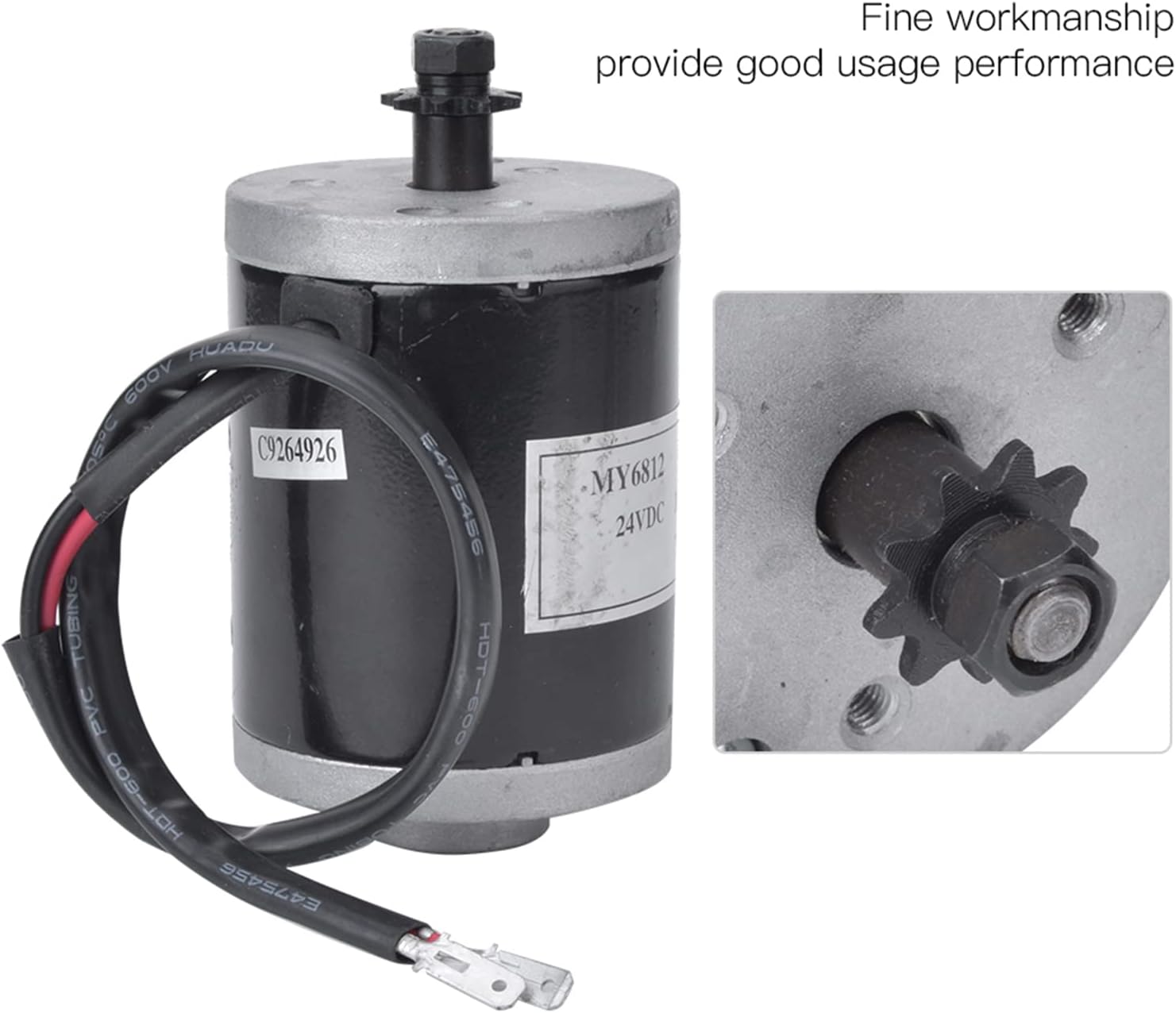 HEITIGN Motor Electrico para Motocicleta Motor Upgrade 24V 100w High Motor with Sprocket Teeth Accessory for Electric Scooter My6812