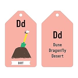 Mudpuppy ABCs of The Earth - Ring Flashcards 26 Durable Double Sided Alphabet Ecological Cards and Reclosable Ring with Colorful Art for Age 1+ Perfect for Preschool Or Travel for Teachers and Parent