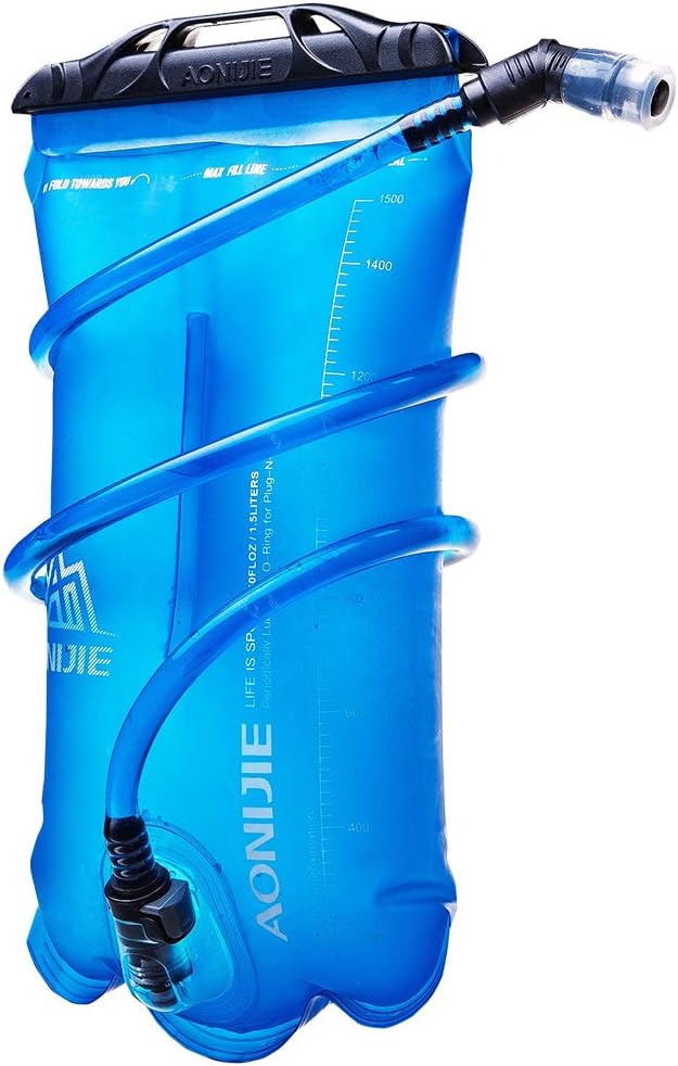 Hydration Bladder, 1.5L/2L Foldable TPU Water Reservoir, Leak-Proof BPA Free Water Bag for Backpacks, Outdoor Sport, Running, Camping, Hiking, Bicycle
