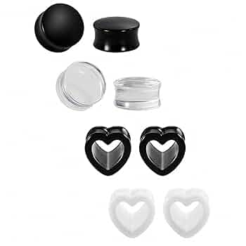 Kit Allungamento Orecchio Acrilico 36-54 Pezzi - Tunnel, Coni E Spirali Per Piercing Con Borsetta Velluto - Foto 2