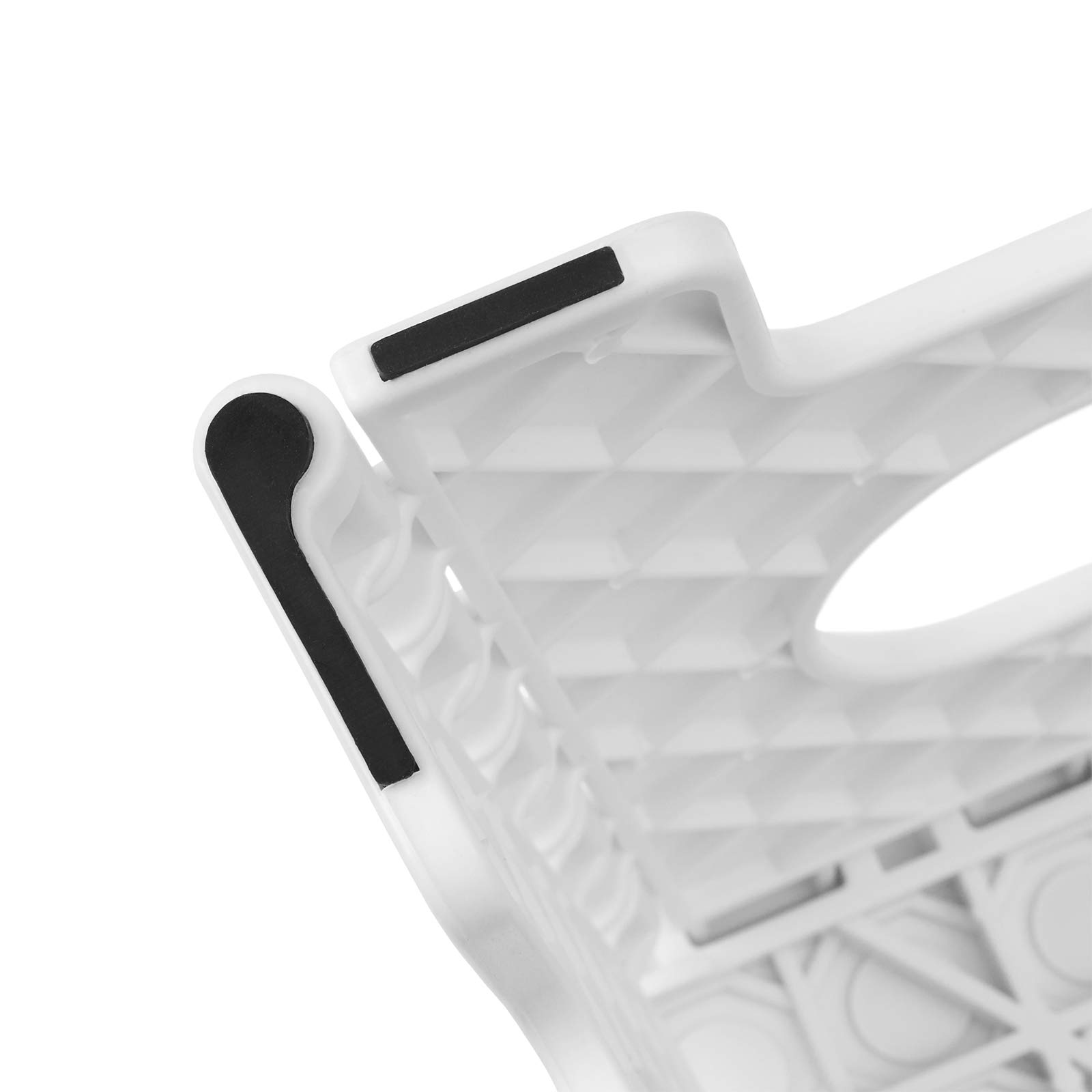 Casafield 22,9 cm klappbarer Tritthocker mit Griff - tragbarer, zusammenklappbarer Kleiner Kunststoff-Fußhocker für Kinder und Erwachsene - Verwendung in Küche, Bad und Schlafzimmer weiß