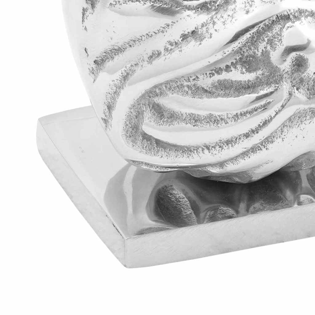 2 fermalibri argento in alluminio con superficie lucida, 8 x 12 x 16,5 cm, per mensole, scrivania, ufficio e soggiorno, come elegante fermalibri e ausilio per l'ordine