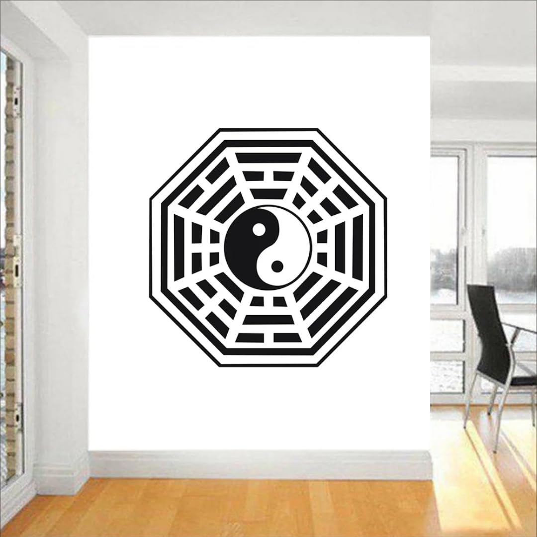 WEIMEIJIE Yin Yang Tai Chi Bagua Diagram: Eastern Relaxation Meditation Studio, Office, Gym, Club, Home Decor