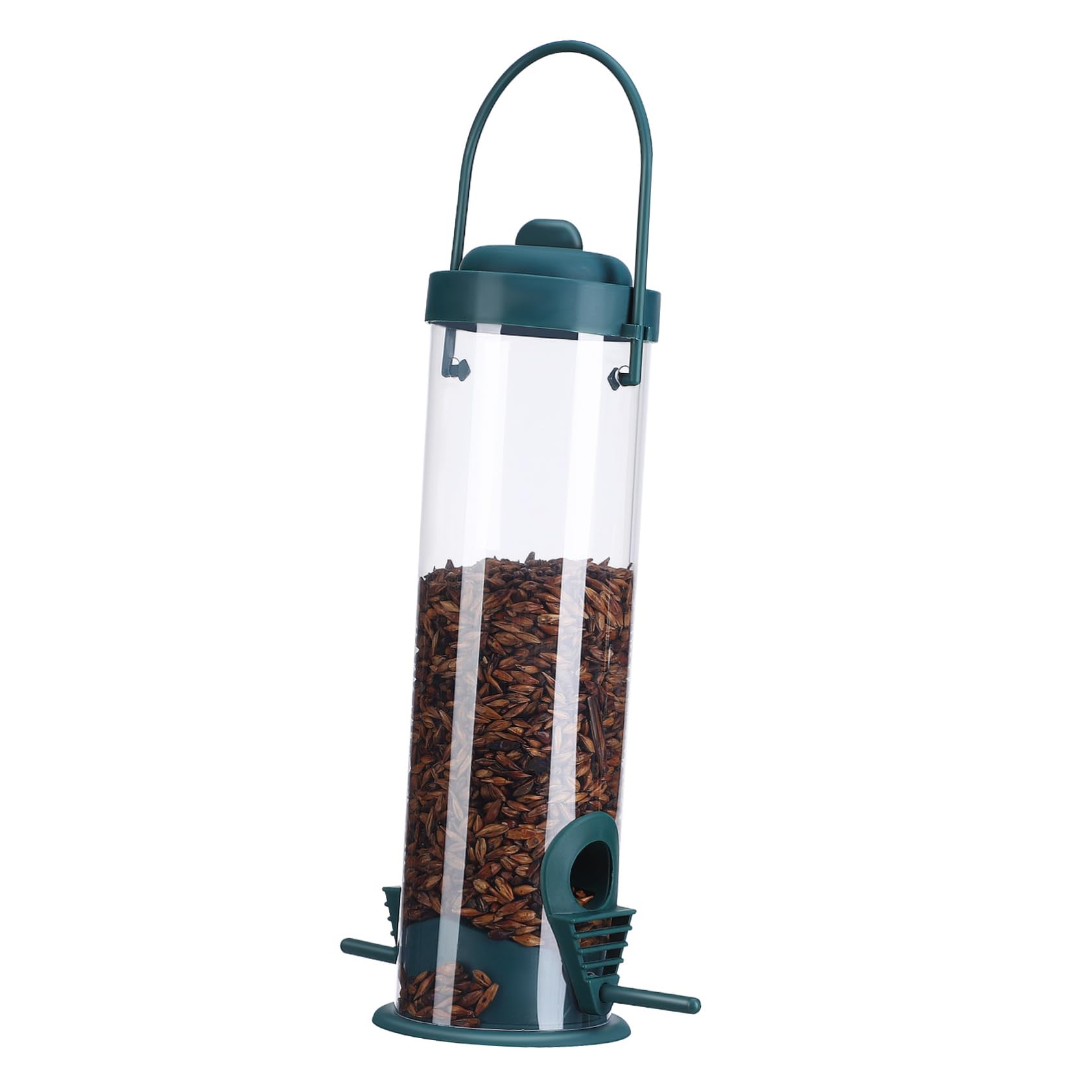 BESPORTBLE 5pezzi Mangiatoia Per Uccelli Da Appendere Alimentatore Automatico Per Colibrì Design Trasparente Facile Da Riempire Base Stabile Decorazione Per Giardino