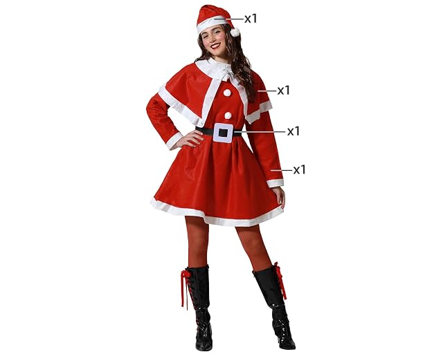 Foto 2 de 5 de Atosa disfraz mamá noel mujer adulto rojo XS