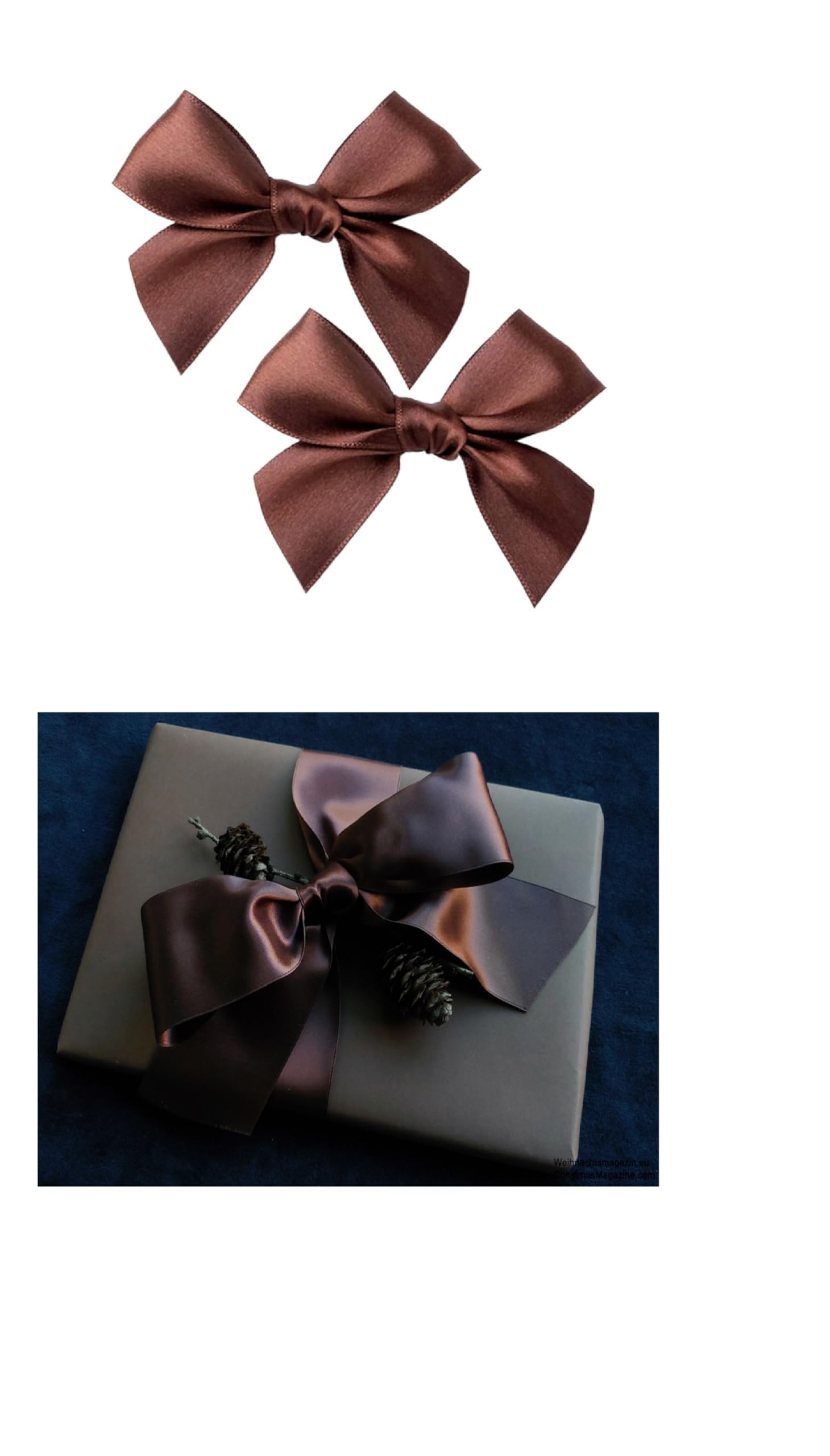 Double Sided Satin Ribbon 25mm x 10 Meters (Off White) for Gifts Wrap Sew Party, Decorations Events Dress Wedding Christmas Crafts, Bows Car, Balloons Hairs, DIY, Bouquets, Cake More — view 135