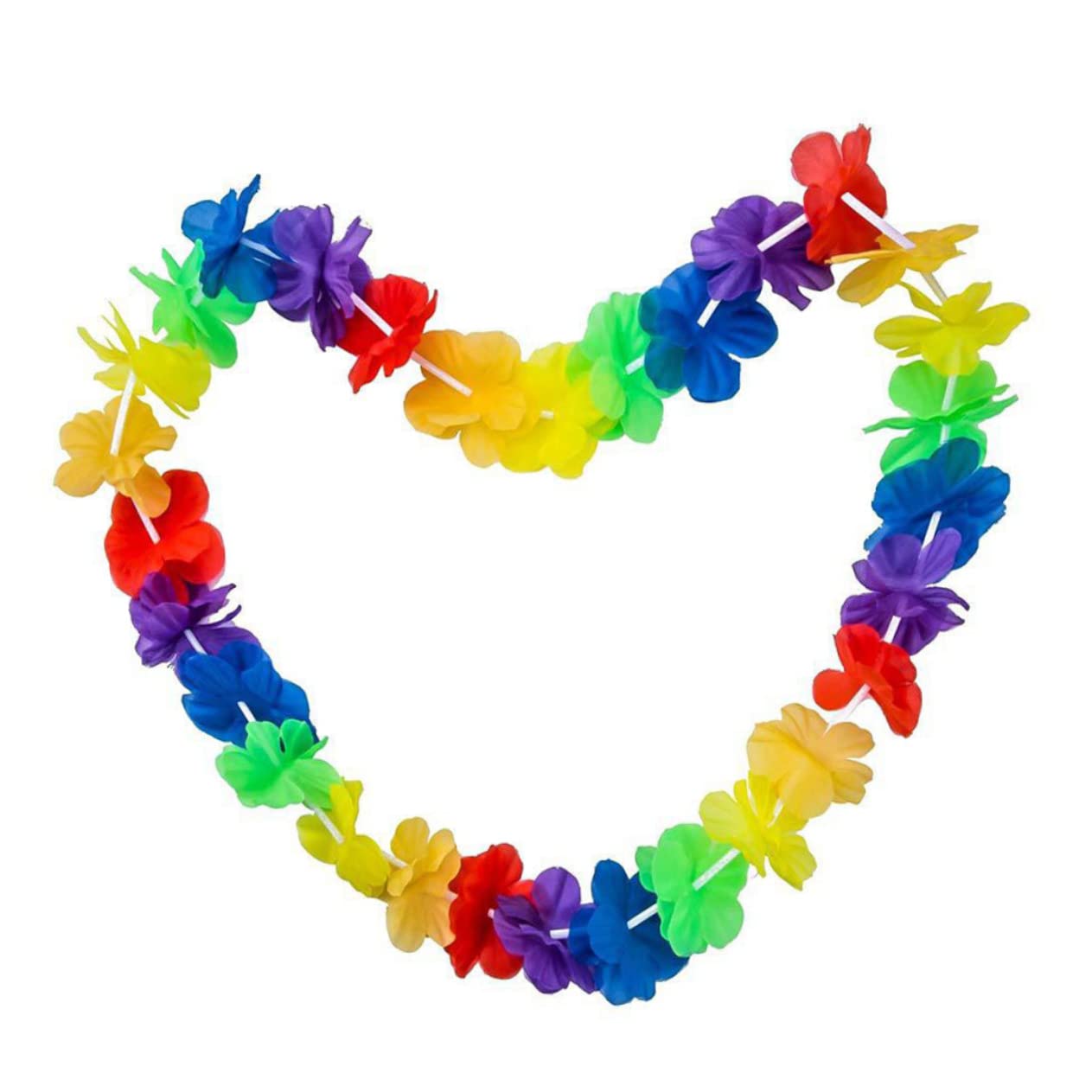 Ciieeo 20 Piezas Guirnaldas Hawaianas Collar Hawaiano Leis Collar Playa Collares Hawaianos Collar Hojas Suministros para Fiestas Hawaianas Flores Hawaianas Constituir Combinación