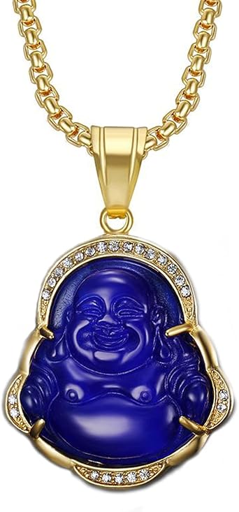 Laughing Buddha Necklace Lucky Budda Necklace Jade Buddha Necklace Zirconia Green Buddha Necklace Buddha Necklace for Women Buddha Jewellery Lucky Gifts