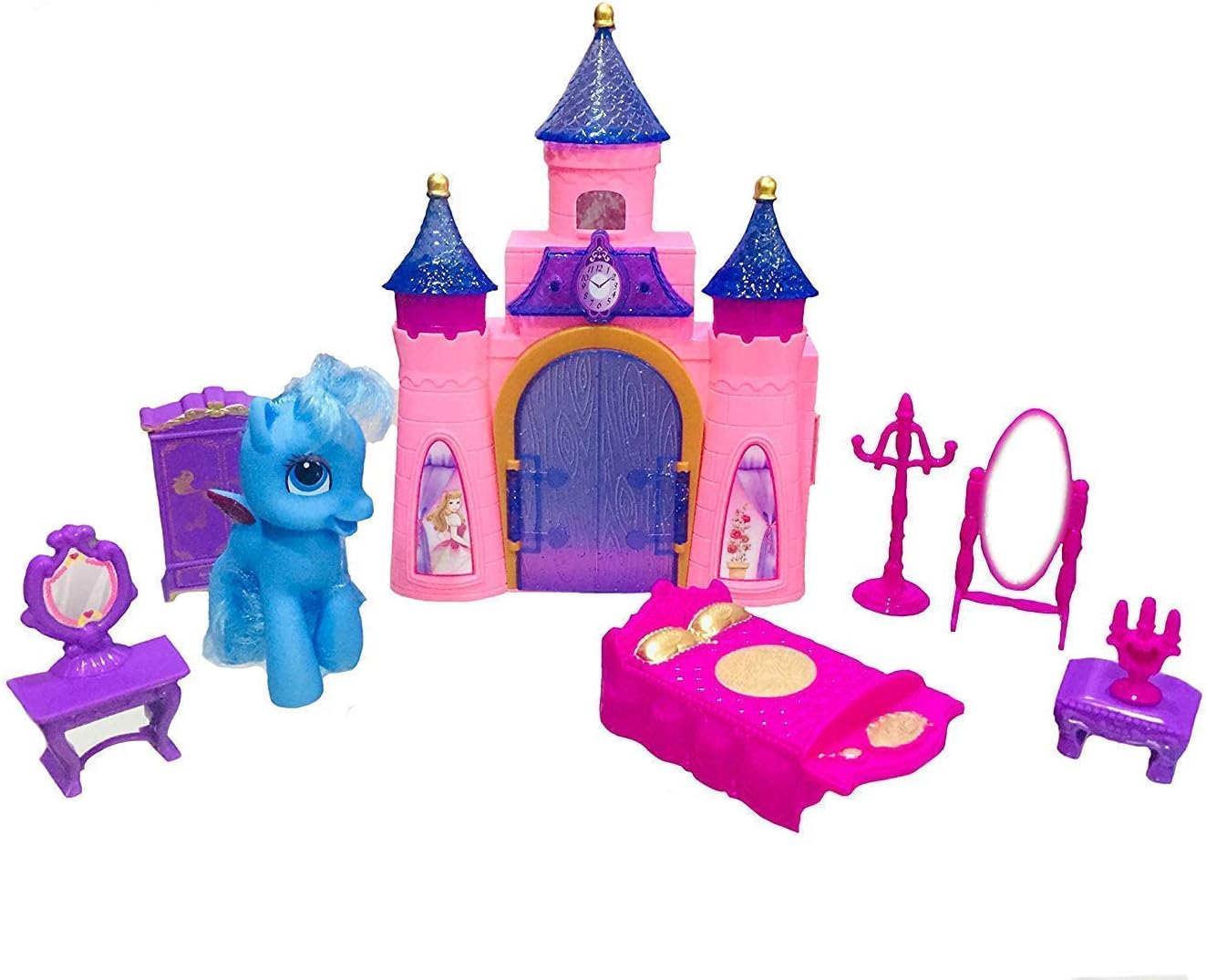 Forever Kidzz Big Size Musical Princess Castle Doll House with Accessories Toy for Baby Girl