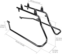 Vista 2 de TCT-MOTORPARTS Soportes de conversión para bolsas de sillín Guardaapoyo Compatible con Harley Heritage Springer Softail Fatboy FLSTF FLSTS 1984-2017