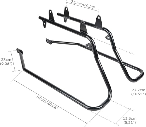 Miniatura 6 de XMT-MOTO Soportes de conversión de alforjas para Harley Heritage Softail 1986-2017